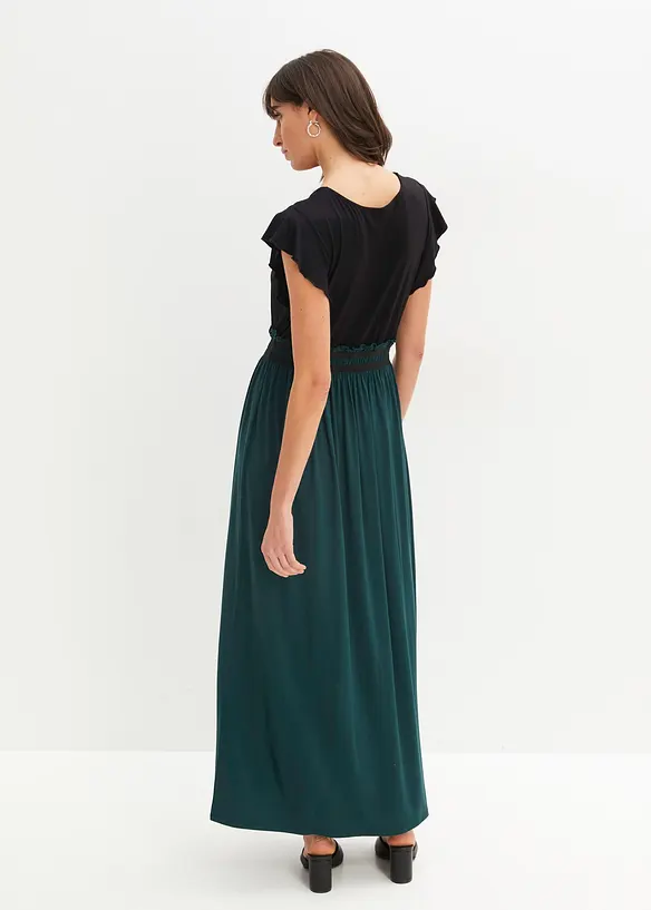 Jerseykleid aus softem Viskose-Mix in schwarz von hinten (Totalaufnahme) - bonprix Jerseykleid aus softem Viskose-Mix in schwarz von hinten (Totalaufnahme) - bonprix