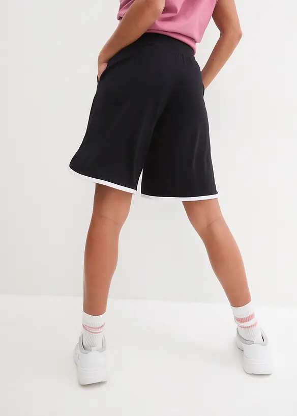Bermuda Sporthose, schnelltrocknend in schwarz von hinten - bonprix Bermuda Sporthose, schnelltrocknend in schwarz von hinten - bonprix