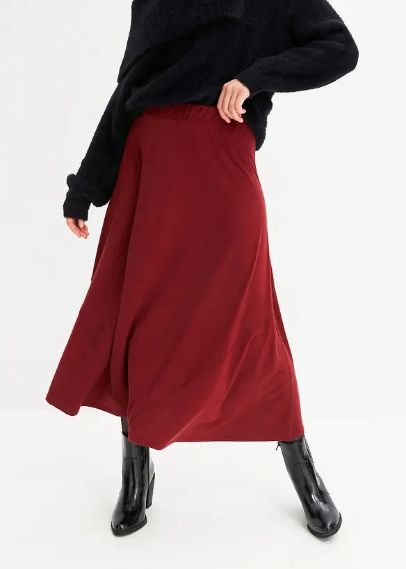 ausgestellter Jersey-Rock in rot von vorne - bonprix ausgestellter Jersey-Rock in rot von vorne - bonprix