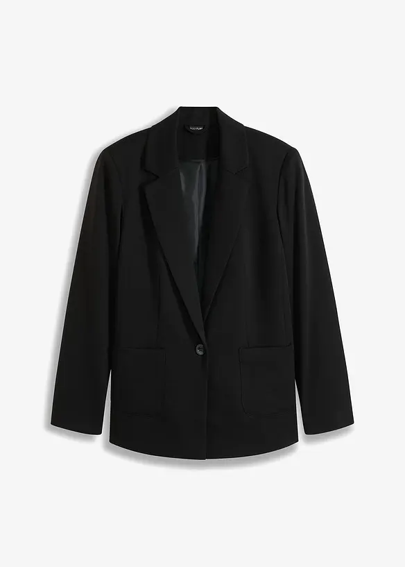 Blazer in schwarz von vorne - bonprix