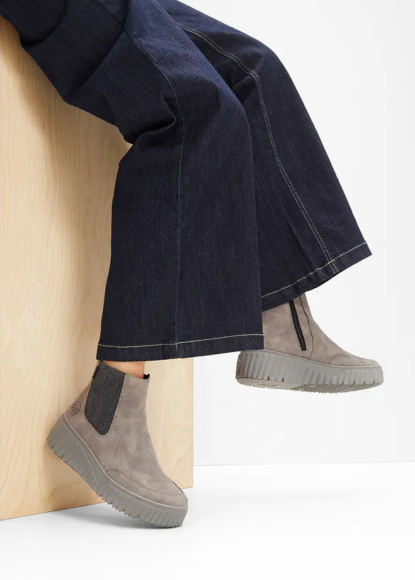 Gefütterte Rieker Komfort-Boots in grau - Rieker