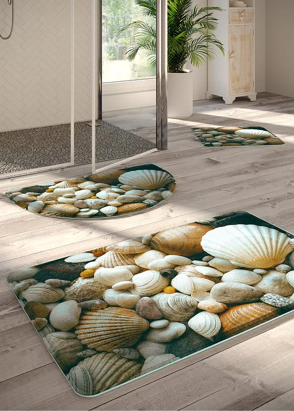 Badematte mit Memory Schaum in beige (Ambiente) - bonprix
