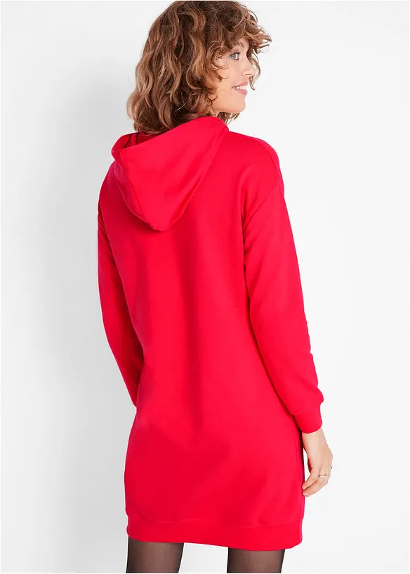 Sweatshirtkleid mit kapuze rot Clearance