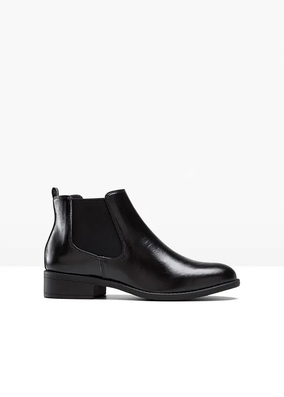 Chelsea-Boots in schwarz von vorne - bonprix