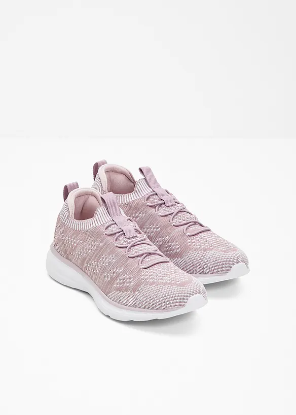 Komfort-Slip-On-Sneaker aus Soft-Material in lila - bonprix