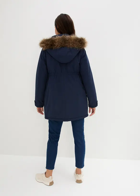 3-in-1 Funktions-Umstandsjacke und Tragejacke in blau von hinten (im Anschnitt) - bonprix