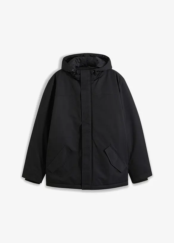 Winterjacke in Regular Fit in schwarz von vorne - bonprix