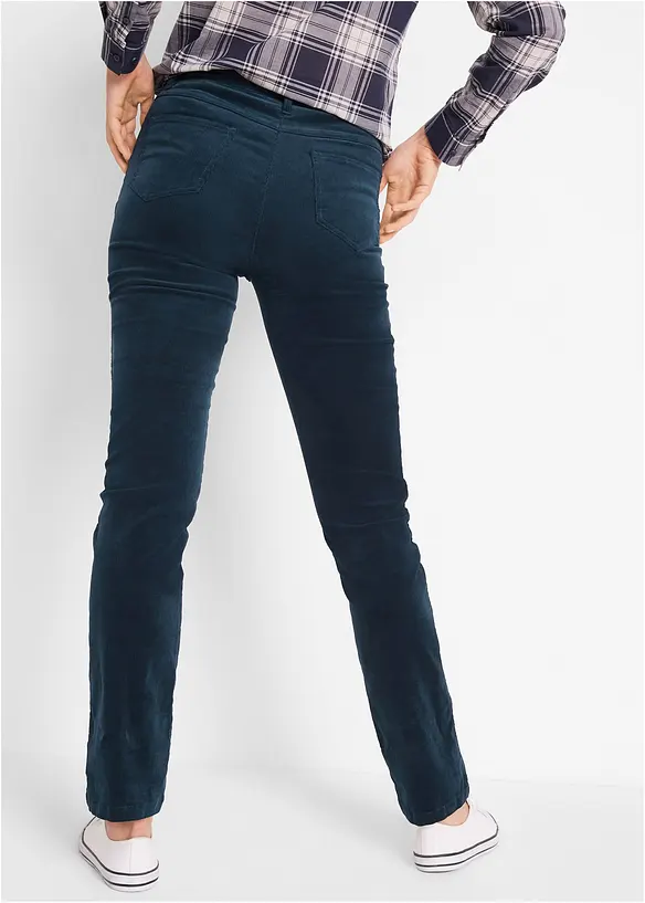 Cordhose aus Baumwoll-Mix in blau von hinten - bonprix Cordhose aus Baumwoll-Mix in blau von hinten - bonprix