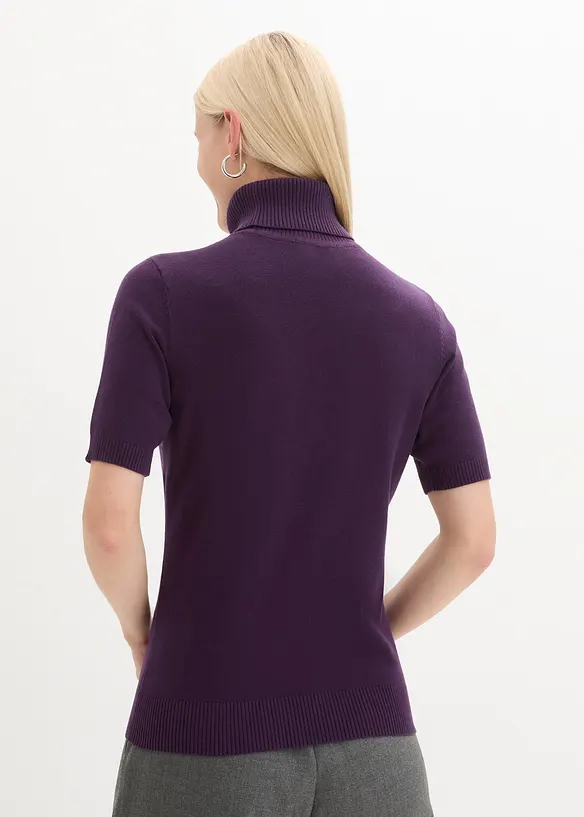 Pullover in lila von hinten (im Anschnitt) - bonprix