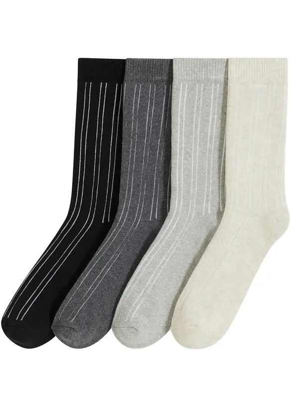 bpc bonprix collection Thermo Socken mit Innenfrottee mit Bio-Baumwolle (4er-Pack)​