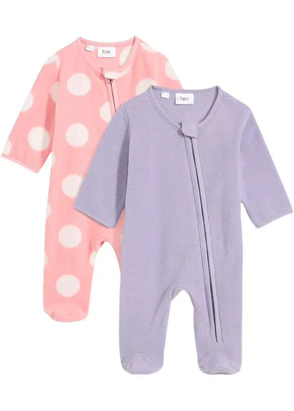 bpc bonprix collection Baby Fleece-Overall (2er Pack)