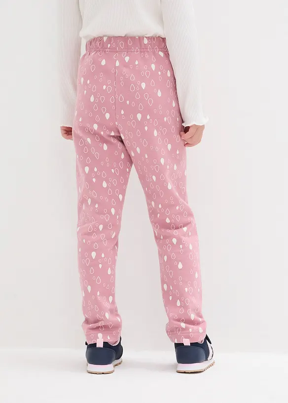 Kinder Thermoleggings in rosa von hinten - bonprix