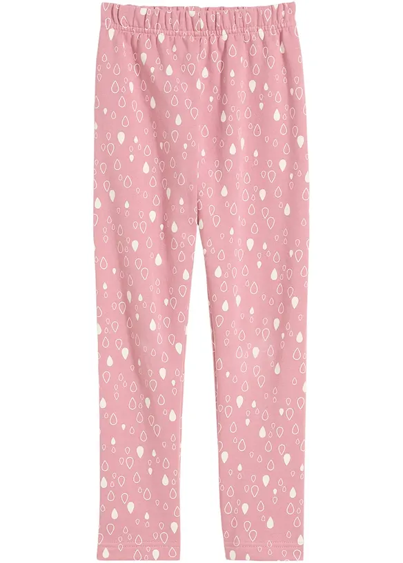 Kinder Thermoleggings in rosa von vorne - bonprix