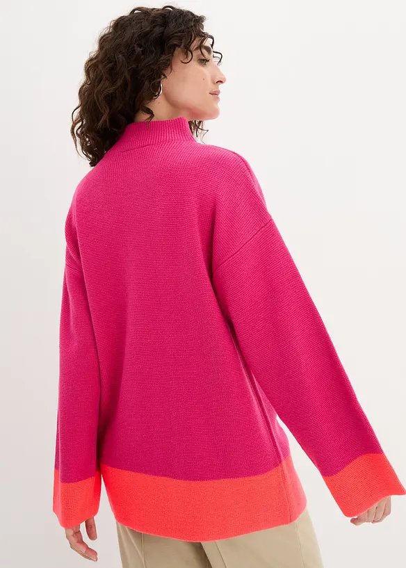 Pullover in pink von hinten (im Anschnitt) - bonprix Pullover in pink von hinten (im Anschnitt) - bonprix