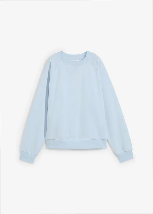 Essential Oversize-Sweatshirt in blau von vorne - bonprix