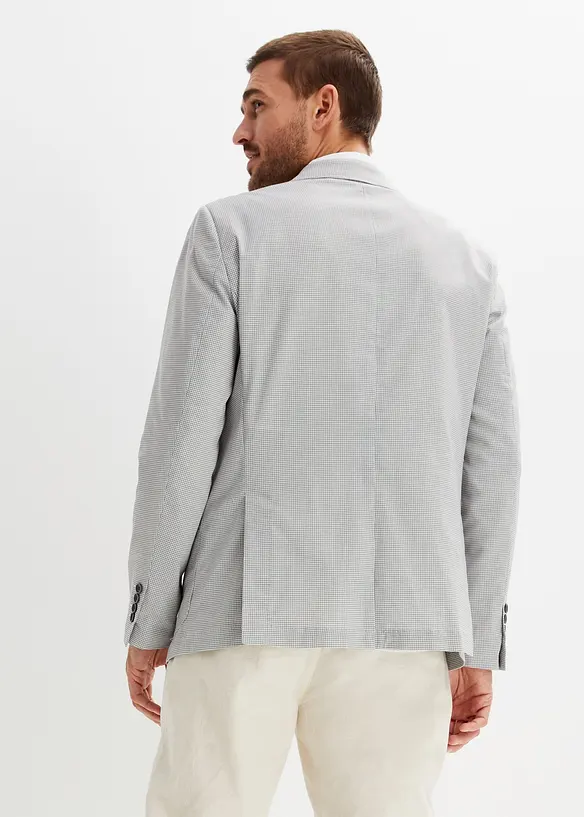 Sakko in Seersucker-Qualität, Regular Fit in weiß von hinten (im Anschnitt) - bonprix