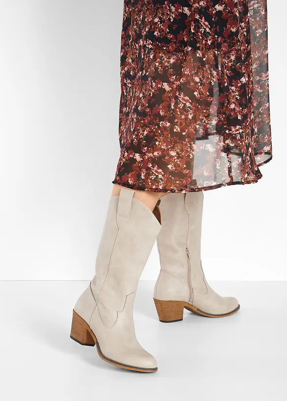 Cowboy Stiefel in braun - bonprix