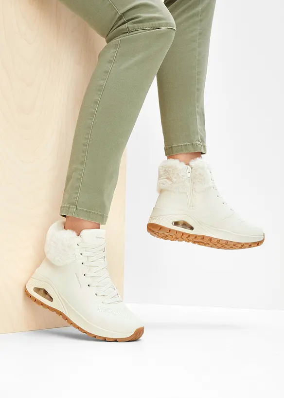 Skechers Schnürboots mit Memory Foam in beige - Skechers