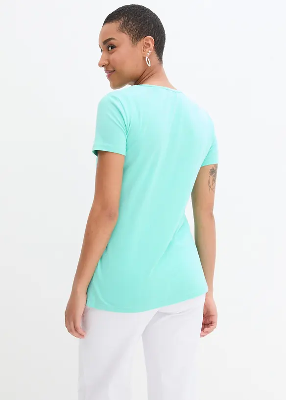 2-in-1 Umstands- und Stillshirts (2er Pack) in blau von hinten (im Anschnitt) - bonprix