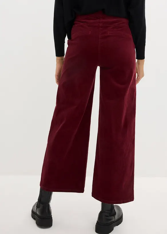 High-Waist-Cordhose aus Baumwoll-Mix in rot von hinten - bonprix High-Waist-Cordhose aus Baumwoll-Mix in rot von hinten - bonprix