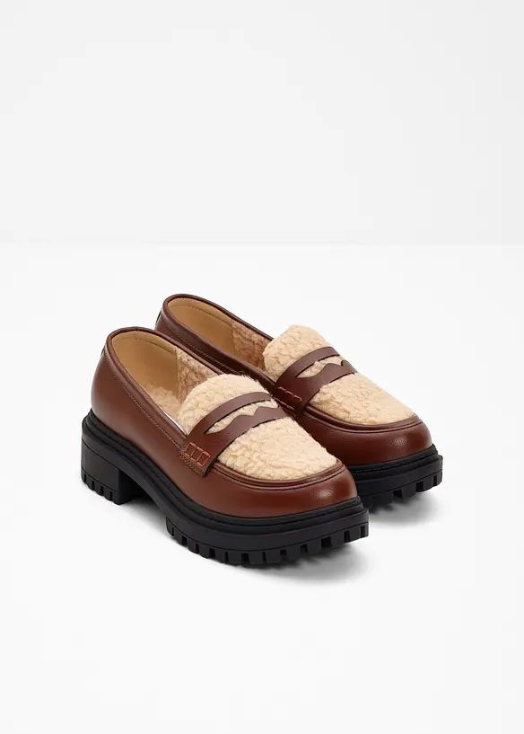 Chunky Loafer in braun - bonprix