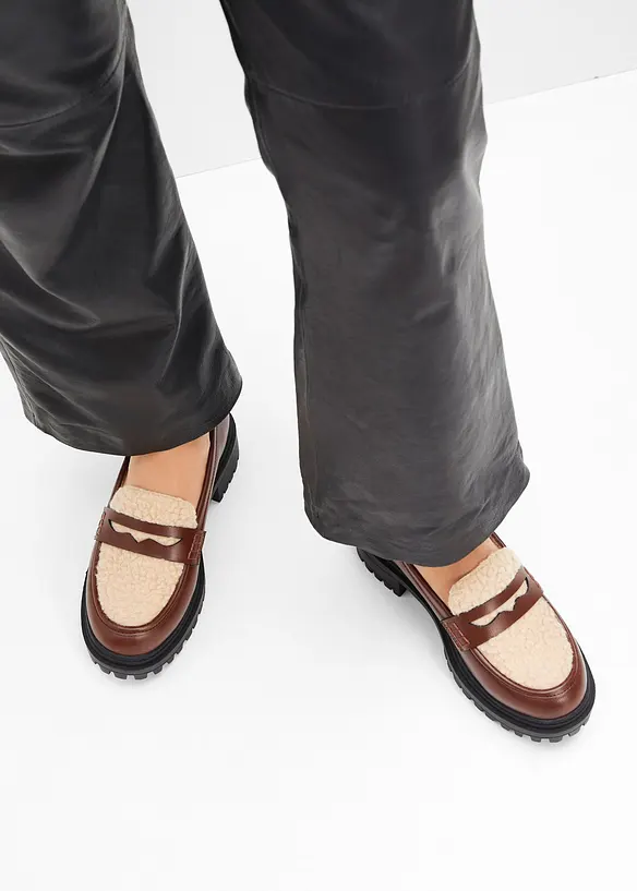 Chunky Loafer in braun - bonprix
