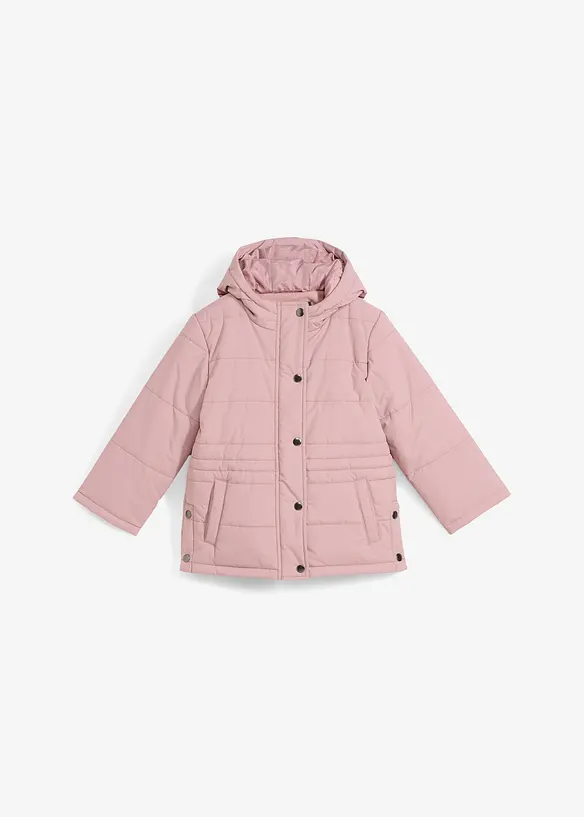 Mädchen Winter Parka mit Funktion in rosa von vorne - bonprix