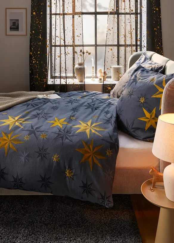 Biber-Bettwäsche in blau (Ambiente) - bonprix