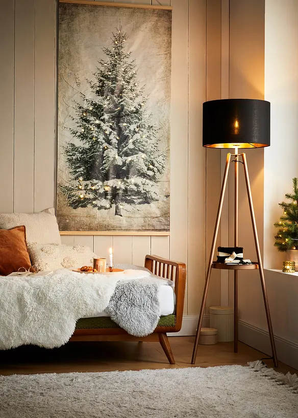 LED-Leinwandbild mit Tannenbaum Motiv in grün (Ambiente) - bonprix