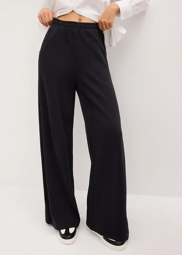 Sweathose aus Baumwoll-Mix in schwarz von vorne - bonprix Sweathose aus Baumwoll-Mix in schwarz von vorne - bonprix