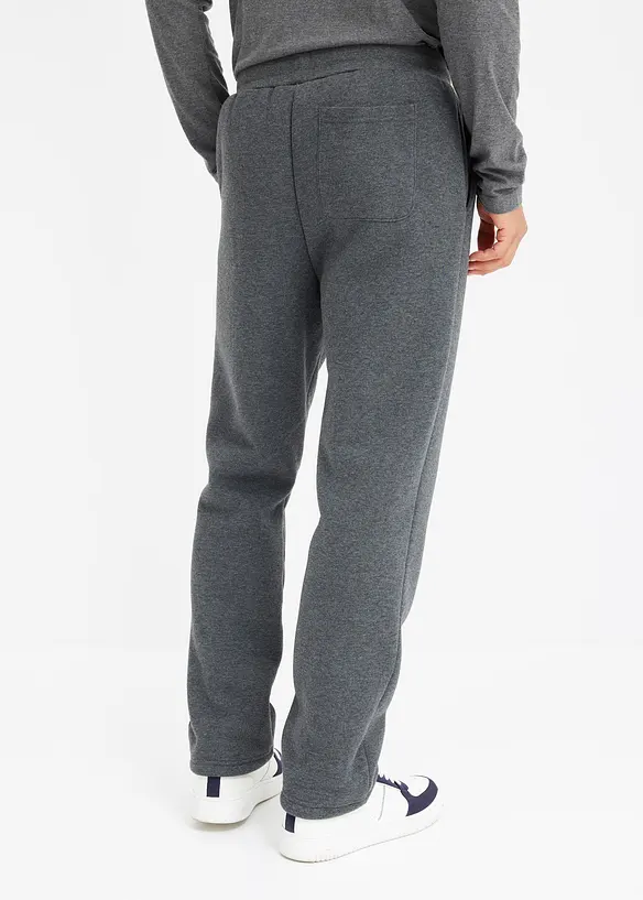 Thermo-Jogginghose in Regular Fit in grau von hinten - bonprix