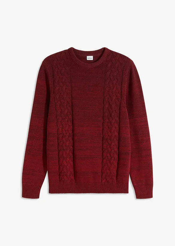 Pullover mit Farbverlauf in rot von vorne - bonprix