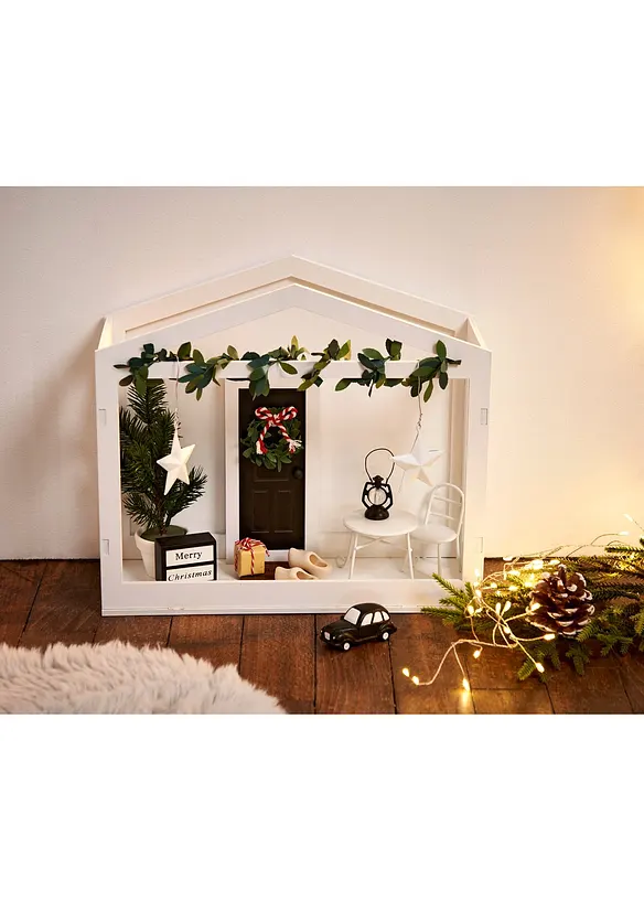 Deko-Objekt Wichteltür mit Wintergarten (14-tlg.Set) in schwarz - bonprix