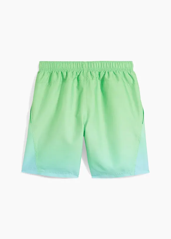 Badeshorts in grün von hinten - bonprix