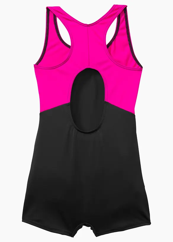 Badeanzug in schwarz von hinten - bonprix