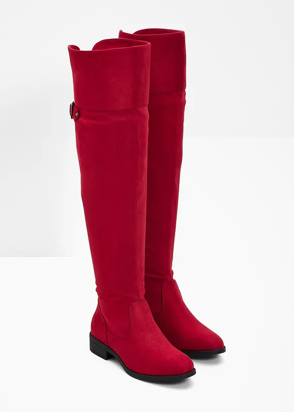 Overknee Stiefel in rot - bonprix