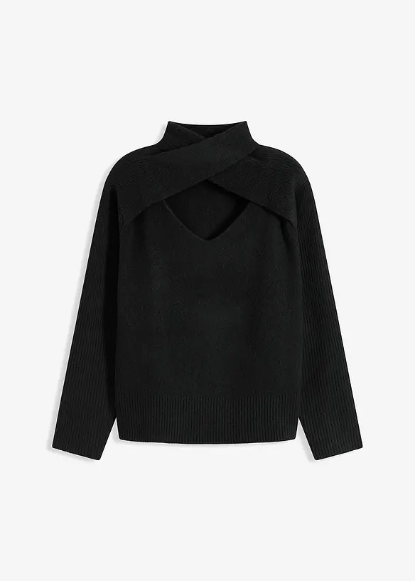 Pullover in schwarz von vorne - bonprix