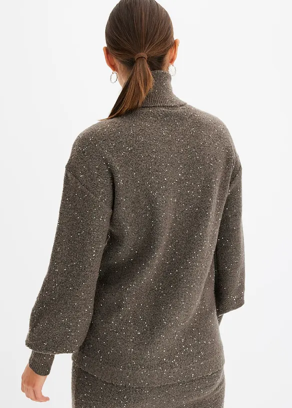 Pullover in braun von hinten (im Anschnitt) - bonprix
