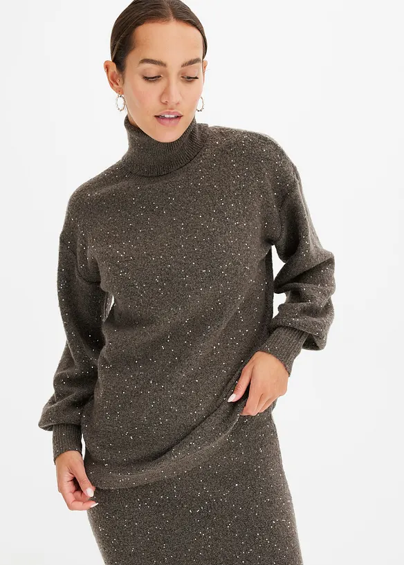 Pullover in braun von vorne (im Anschnitt) - bonprix