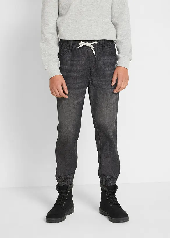 Regular Fit Schlupfjeans mit Baumwolle (2er Pack) in blau von vorne - bonprix