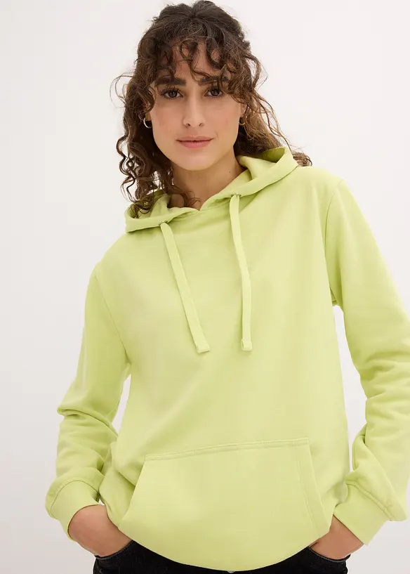 Hoodie in grün von vorne (im Anschnitt) - bonprix Hoodie in grün von vorne (im Anschnitt) - bonprix