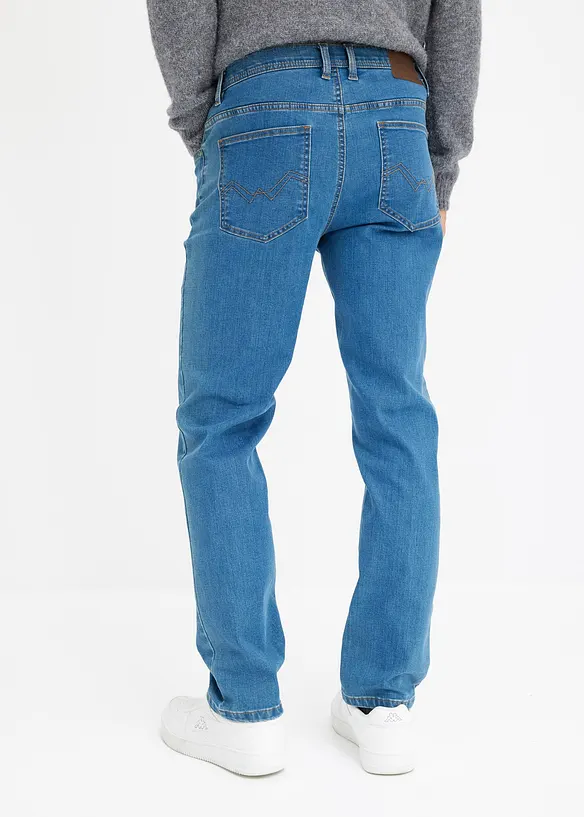 Regular-Fit-Jeans, Straight (2er Pack) in blau von hinten - bonprix