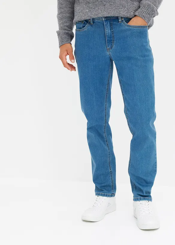 Regular-Fit-Jeans, Straight (2er Pack) in blau von vorne - bonprix