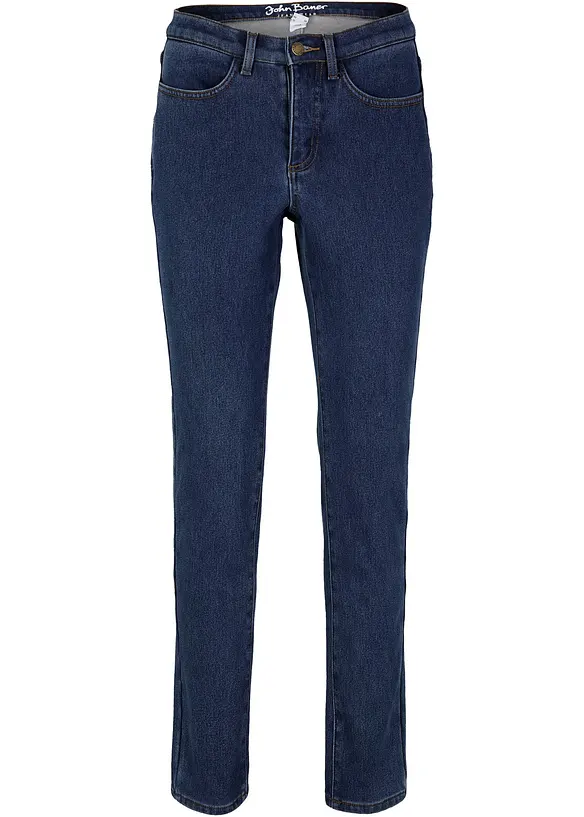 Thermojeans, Super-Kuschel, Slim in blau - bonprix