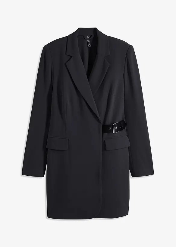 Blazer-Kleid in schwarz von vorne - bonprix