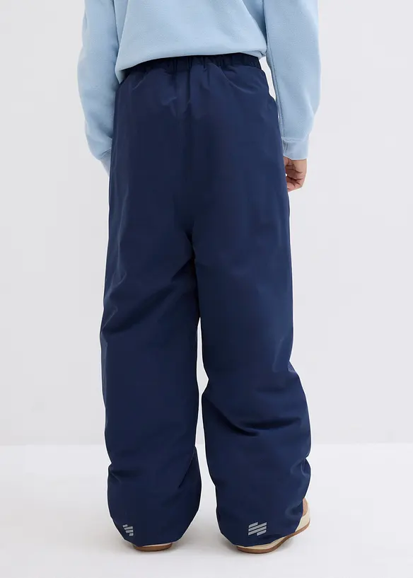 wasserdichte Cargo-Funktionshose, warm gefüttert in blau von hinten - bonprix