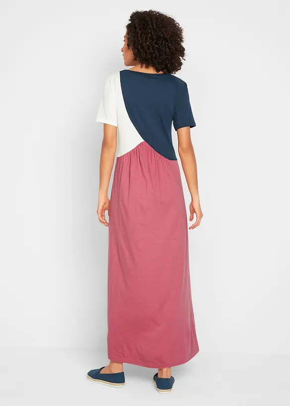 Shirtkleid aus Baumwoll- Viskose Mischung von hinten (Totalaufnahme) - bonprix