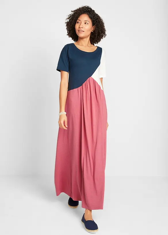 Shirtkleid aus Baumwoll- Viskose Mischung von vorne (Totalaufnahme) - bonprix
