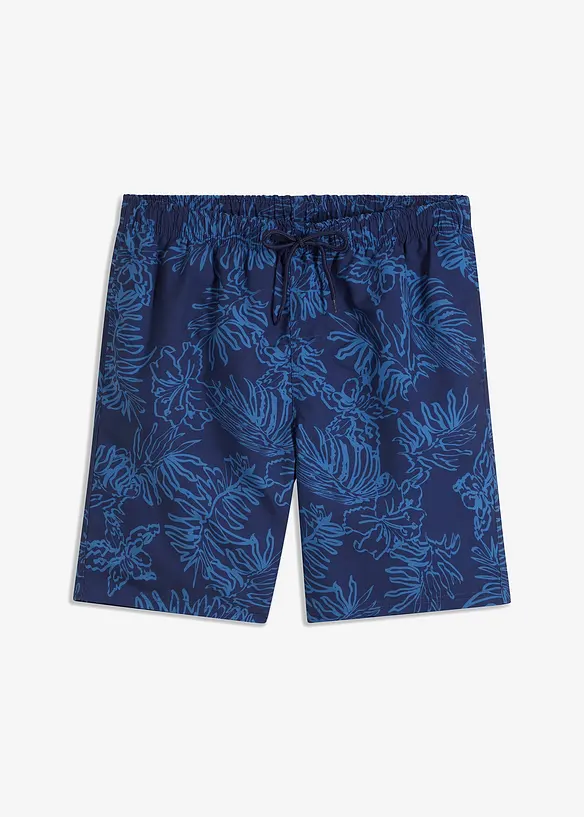 Badeshorts in blau von vorne - bonprix