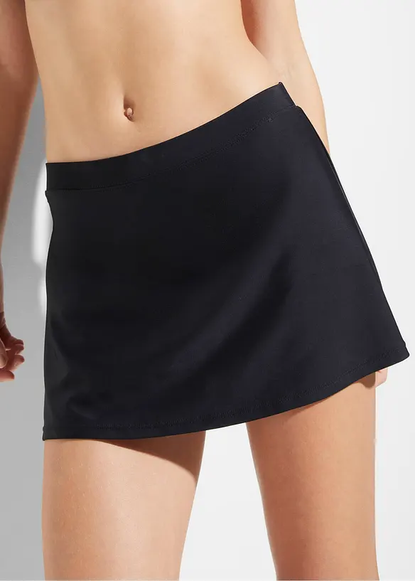 Baderock mit Innenslip in schwarz von vorne - bonprix